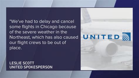 United Airlines experiencing crew, weather problems